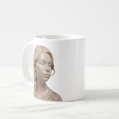 Matte Muse Kaffeetasse (Vorderseite Links)