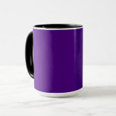 Matte + Noise Split Lila Coffee Tasse - Anpassen (Vorderseite Links)