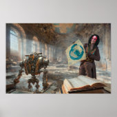 Matte print - Kartograf verlorener Welten Poster (Vorne)