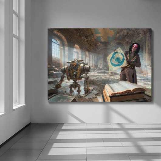 Matte print - Kartograf verlorener Welten Poster