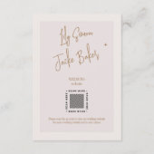 Matte Rahmen Foto Hochzeit goldbeige Gehäuse Begleitkarte (Rückseite)