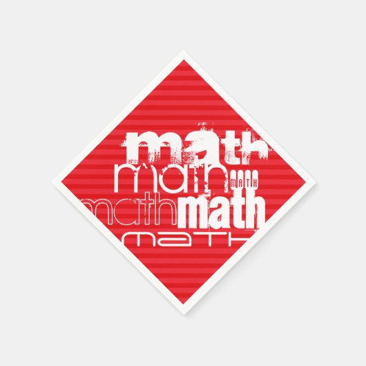 Matte; Rote Streifen Serviette (Ecke)