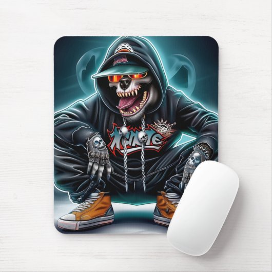 Matte Sourie Rap Serie 1 -3 Mousepad (Mit Mouse)
