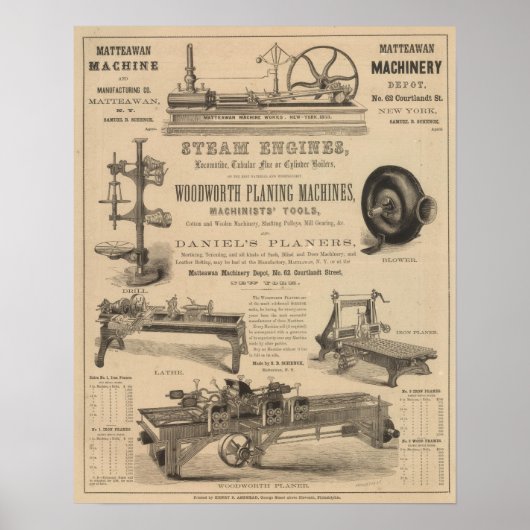 Matteawan Machinery Depot Poster (Vorne)