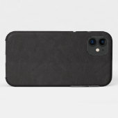 Mattedesign aus schwarzem Leder Case-Mate iPhone Hülle (Rückseite (Horizontal))