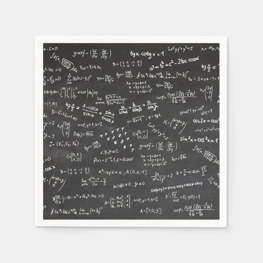 Matten auf einem Blackboard-Tableware-Papier Serviette (Vorderseite)