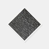 Matten auf einem Blackboard-Tableware-Papier Serviette (Ecke)