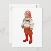 Matten in Sweater und Strumpf Hat Postkarte (Vorne/Hinten)