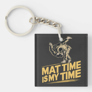 Mattenzeit ist meine Zeit Jiu Jitsu Matten-Meister Schlüsselanhänger