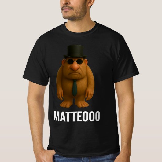 Matteo Mateo Matteooo Italienisch Brainrot Meme T-Shirt (Vorderseite)