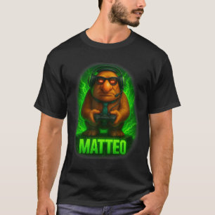 Matteo Meme italienischer Brainrot Kobold Krawatte T-Shirt