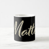 Matteo Name whitegold Tasse Teetasse Kaffeetasse (Mittel)