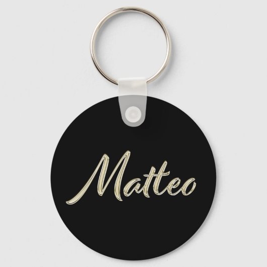Matteo whitegold Button Schlüsselger Schlüsselanhänger (Vorderseite)