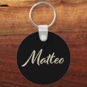 Matteo whitegold Button Schlüsselger Schlüsselanhänger (Vorderseite)