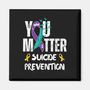 Matter 988 Suizid Prevention Awareness Ribbon Magnet