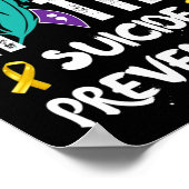 Matter 988 Suizid Prevention Awareness Ribbon Poster (Ecke)