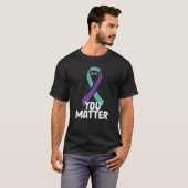 Matter 988 Suizid Prevention Awareness Ribbon T-Shirt (Vorne ganz)