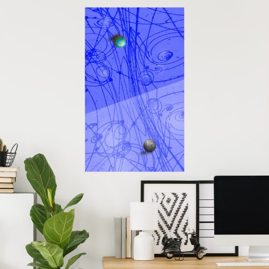Matter Antimatter Art Print Poster (Heimbüro)