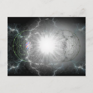 Matter-Antimatter-Kollision Postkarte