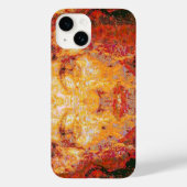 MATTER: Fraktal-Maske in Rot-Gelb Case-Mate iPhone Hülle (Rückseite)