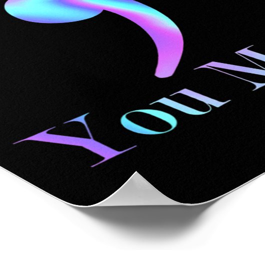 Matter Semicolon Cat Suicide Awareness Poster (Ecke)