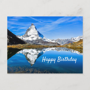 Matterhorn 4 Geburtstag Postkarte