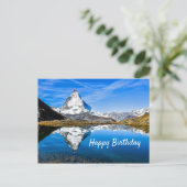 Matterhorn 4 Geburtstag Postkarte (Stehend Vorderseite)