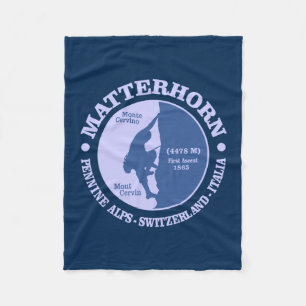 Matterhorn (Alpen) Fleecedecke