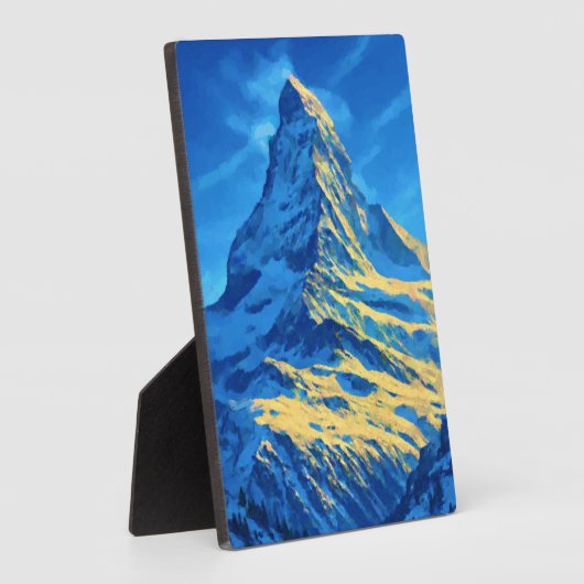 Matterhorn Alpen Fotoplatte (Seite)