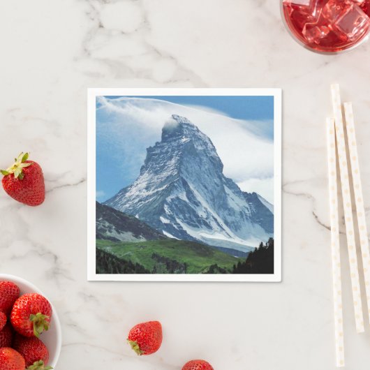 Matterhorn, Alpen Serviette (Beispiel)