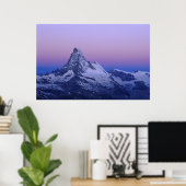 Matterhorn at dawn, Zermatt, Swiss Alps, Poster (Heimbüro)