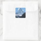Matterhorn aus Zermatt Quadratischer Aufkleber (Tasche)