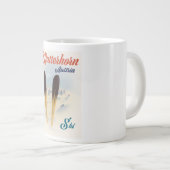 Matterhorn Austria Skipposter. Jumbo-Tasse (Vorderseite Rechts)