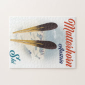 Matterhorn Austria Skipposter. Puzzle (Horizontal)