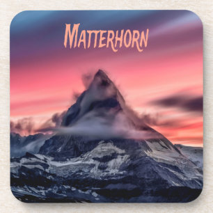 Matterhorn Berg Europa Alpen Schweiz Italien Getränkeuntersetzer