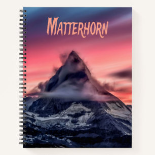 Matterhorn Berg Europa Alpen Schweiz Italien Notizblock