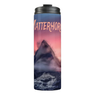 Matterhorn Berg Europa Alpen Schweiz Italien Thermosbecher