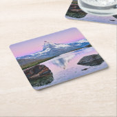 Matterhorn-Berg in Zermatt, Schweiz Rechteckiger Pappuntersetzer (angewinkelt)