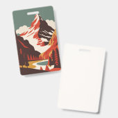 Matterhorn-Berglandschaft Ausweis (Vorder- & Rückseite)