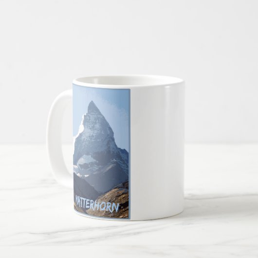 Matterhorn Cool Mountain Design, Schweiz Kaffeetasse (Vorderseite Links)