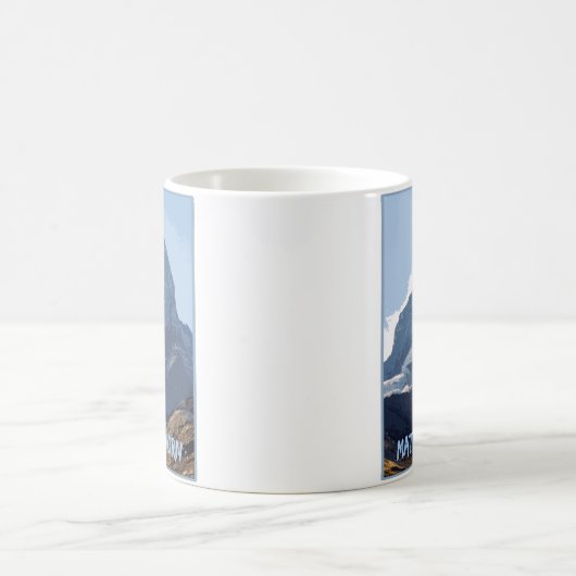 Matterhorn Cool Mountain Design, Schweiz Kaffeetasse (Mittel)