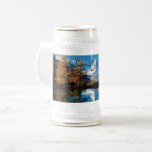 Matterhorn die Schweiz Stein Bierglas (Vorderseite Links)
