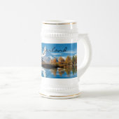 Matterhorn die Schweiz Stein Bierglas (VorderseiteRechts)