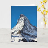 Matterhorn-Foto Karte (Gelbe Blume)