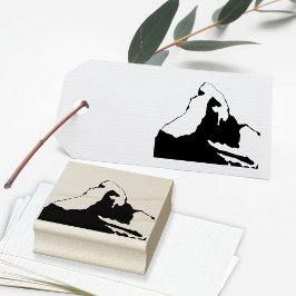 Matterhorn - Französische Alpen Gummistempel