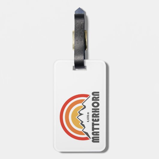 Matterhorn Gepäckanhänger (Rückseite vertikal)