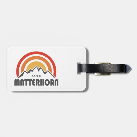 Matterhorn Gepäckanhänger (Rückseite horizontal)