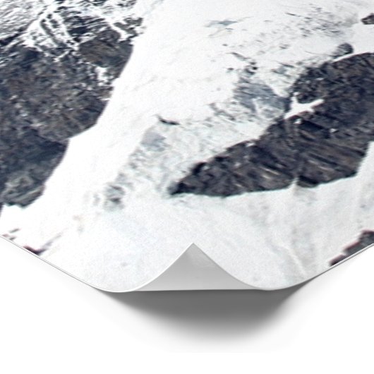 Matterhorn, Hausberg in den Schweizer Alpen Poster (Ecke)