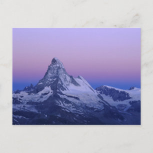 Matterhorn im Morgengrauen, Zermatt, Schweizer Alp Postkarte