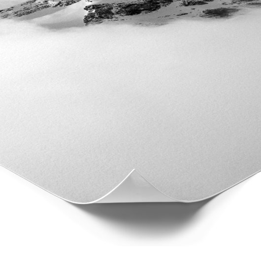 Matterhorn im Winter Poster (Ecke)